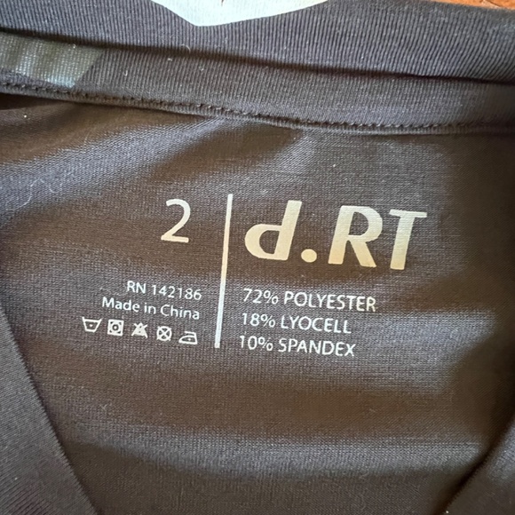 NWOT d.RT Black Royal Crown Graphic Short Sleeve Tee T-Shirt XXS - Picture 3 of 5